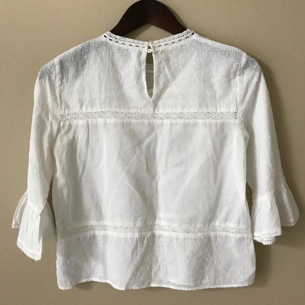 Zara Ruffled Sleeve Top - Picture 8 of 8
